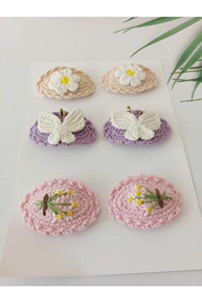 Kadın Girişimciler Atölyesi Χειροποίητα βιολογικά μικτά αξεσουάρ μαλλιών 6 τε...