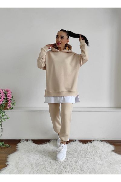 6 butik altı üstü butik Σετ αθλητικές φόρμες με μανσέτες