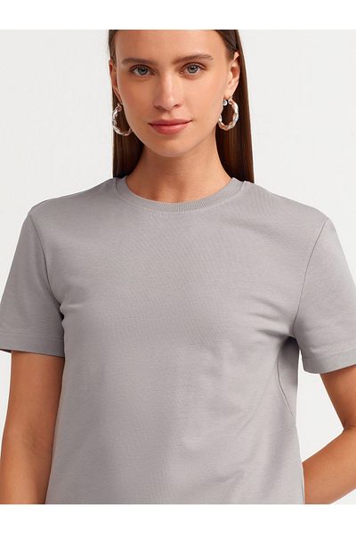 Dilvin 31069 Cotton Crew Neck T-Shirt
