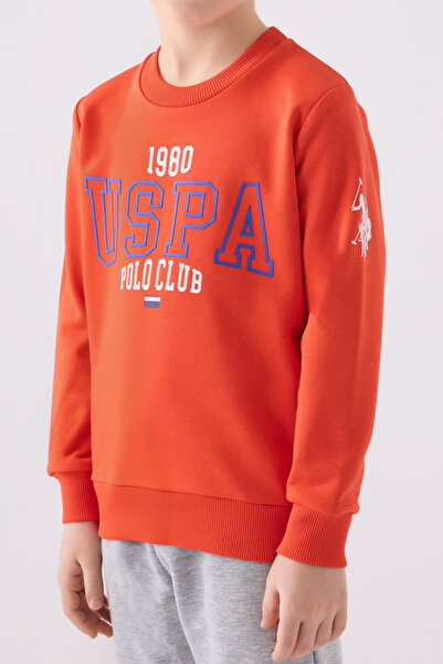 U.S. Polo Assn. ERKEK ÇOCUK MANŞETLİ PAÇA , ÜÇ İPLİK ŞARDONLU EŞOFMAN TAKIMI