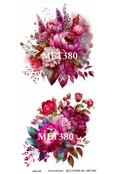 LİNEART Yapışkanlı Pirinç Dekopaj Kağıdı 30x60cm No:MET380