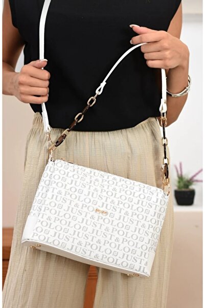 Just Polo Women's Justpolo Patterned Messenger Bag Shoulder and Hand Bag