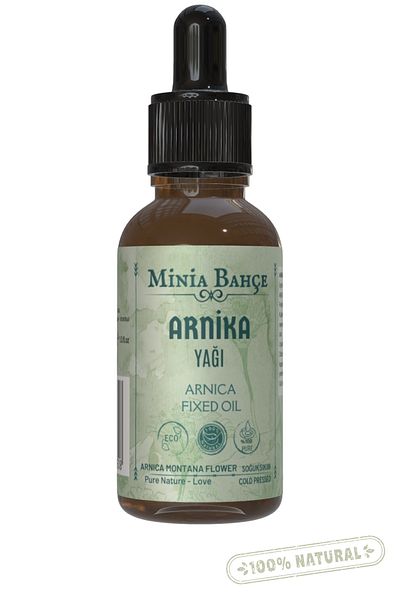 Minia Bahçe Bitki ve Sanat Atölyesi Arnica Fixed Oil – 100% Pure, 30 ml
