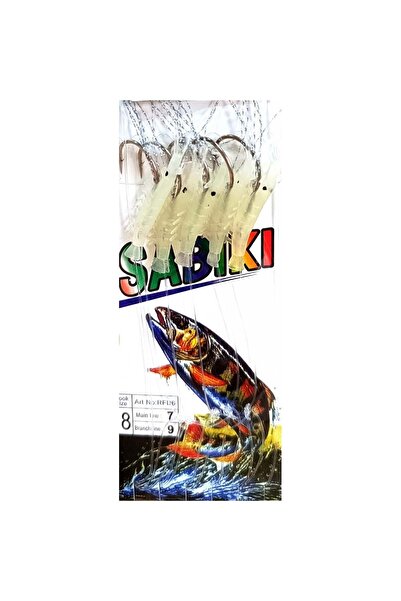 Avcı Sabiki Living Shrimp Karides No:15-2 Kanca Glow 5li Lüfer Palamut Levrek Çaparisi