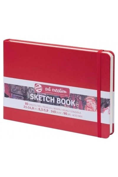 Art Creation 140 gr 21 x 15 cm Red SKetchbooK