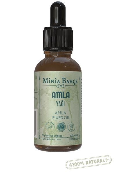 Minia Bahçe Bitki ve Sanat Atölyesi Amla Fixed Oil – 100% Pure and Natural, 30 ml