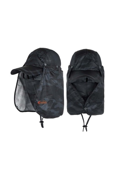 CAPTAIN Fisherman Style Cap XY-00 Güneş ve Haşere Koruyuculu Gölgelikli Şapka