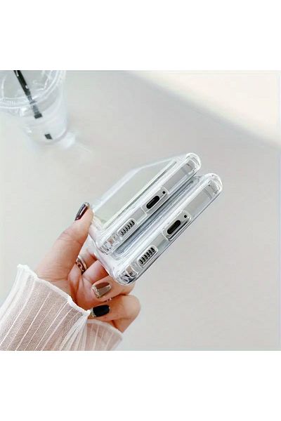 MustCase Samsung Galaxy S23 Fe Compatible Camera Protected Premium Antishock Card Holder Case