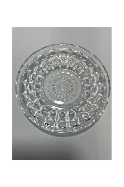 CT STONES Alin Adela 6 Pcs Glass Tea Plate Tea Plate Base Royaleks-Ryg8030