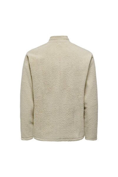 Only & Sons Onserıc Reg Fleece رقبة عالية بسحاب كامل
