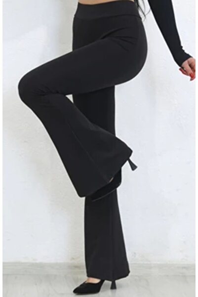 Butik İSPANYOL PAÇA KADIN TAYT SİYAH