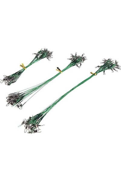 EFFE Yeşil Renk Çelik Tel Fırdöndülü Klipsli 10lu Paket HG2507 - 30 CM