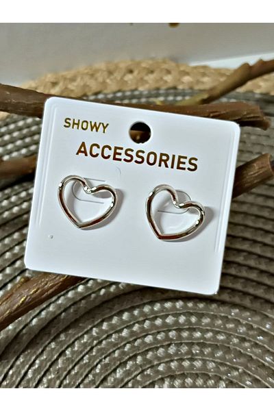 mos&more Heart Design Minimal Women's Earrings