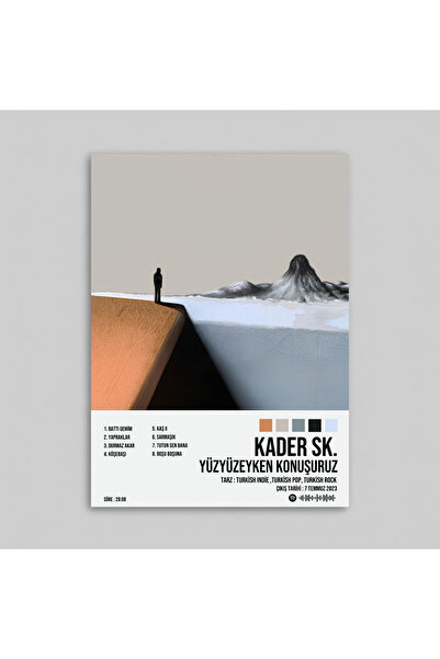 Orendart YÜZYÜZEYKEN KONUŞURUZ - KADER SK. Albüm Spotify Çerçevesiz Tasarım P...