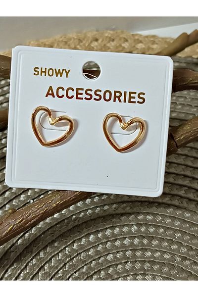 mos&more Heart Design Minimal Women's Earrings