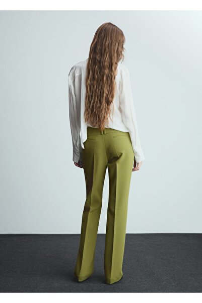 MANGO Woman Düşük belli kloş pantolon