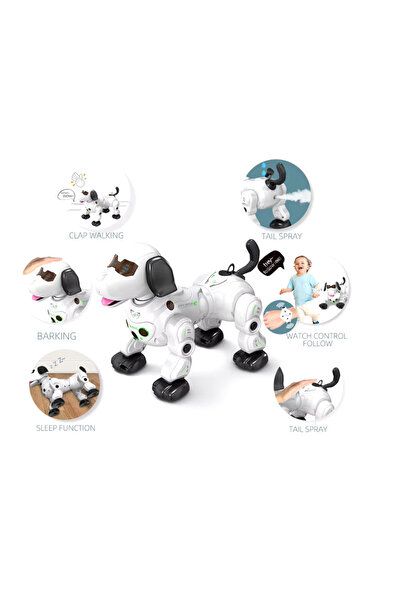 cenfa3d Uzaktan Kumandali Işikli Ve Sesli? Sensörlü Akilli Köpek