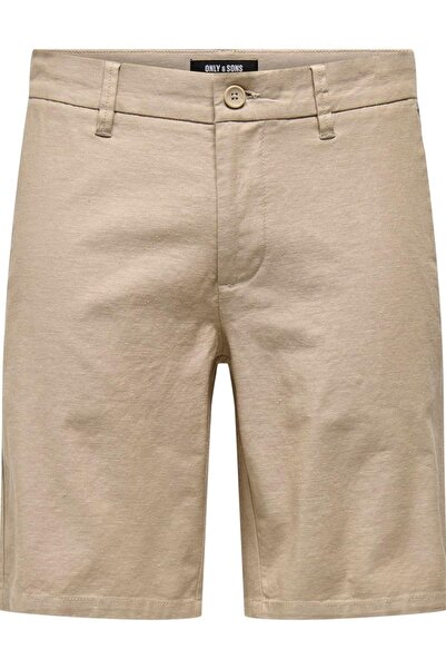 Only & Sons ONSMARK 0011 - Шорти з бавовни та ленту Бежеві