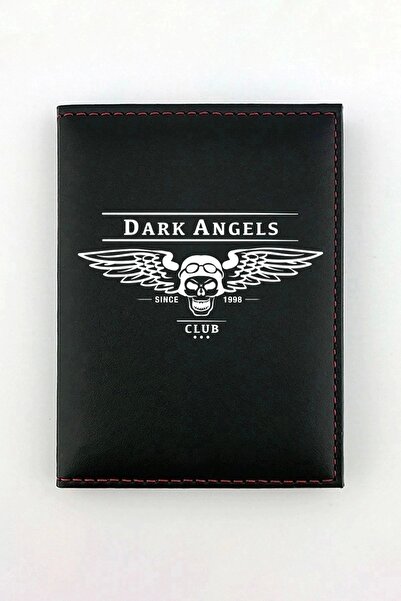 HEDİYEDİYE حاوية ترخيص سوداء - حافظة ترخيص Dark Angels