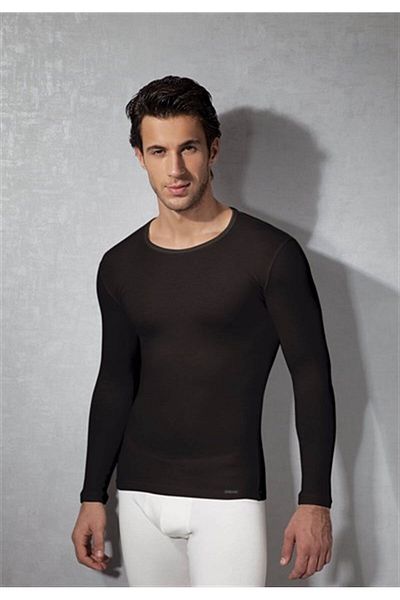 Ecenaz Doreanse Men's Round Neck Long Sleeve T Shirt 2965