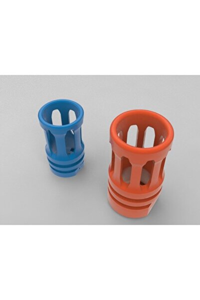 BYR Nerf for Stryfe -M4A1 Barrel Tip Blue 2451284 3D