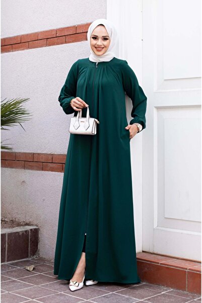 ALNİSS COLLECTİON Hijab Ferace - Pleat Detailed