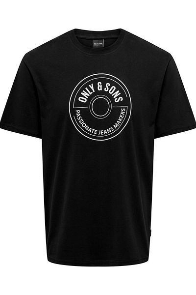 Only & Sons Onslamer Life Reg Logo Μαύρο SS Tee - 22028168
