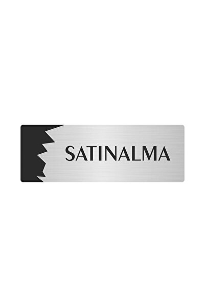 Metal Department Door Nameplate, Routing plate Purchase 5X20 Cm Silver Color
