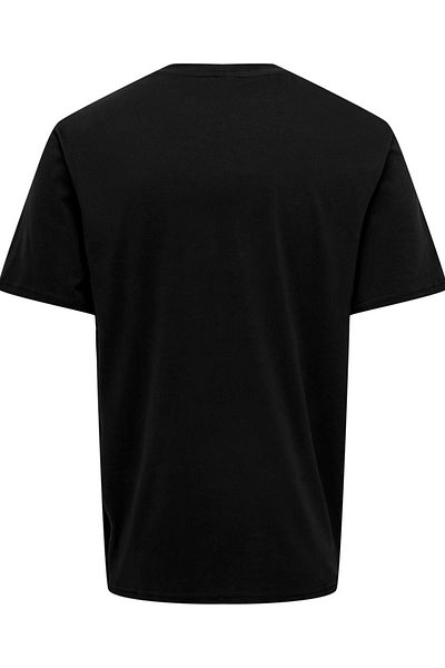Only & Sons Onslamer Life Reg Logo Μαύρο SS Tee - 22028168