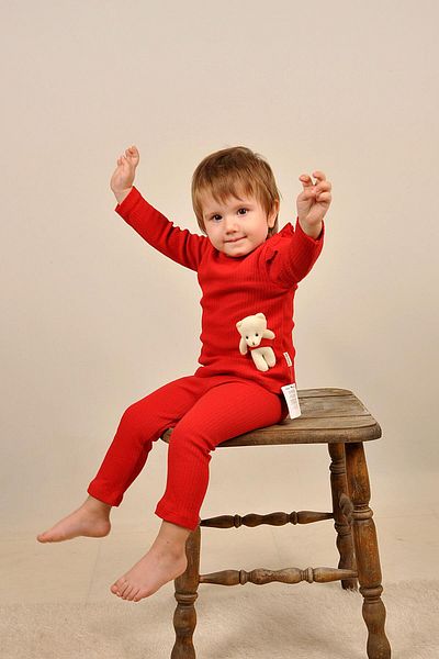 Peki 5-Piece Cotton Teddy Bear Toy Set - Girl's Tracksuit 14953