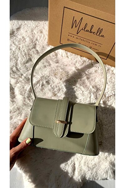 Glemix Nixie Mint Green - Geantă de umăr mini tip baghetă