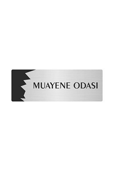 Metal Department Door Nameplate, Orientation plate Inspection Room 10X20 Cm Silver Color