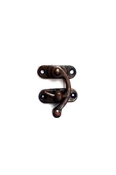 Skygo Tiny 20x24 Mm Wooden Box Clip - Bow Eye, Antique, 1 Piece
