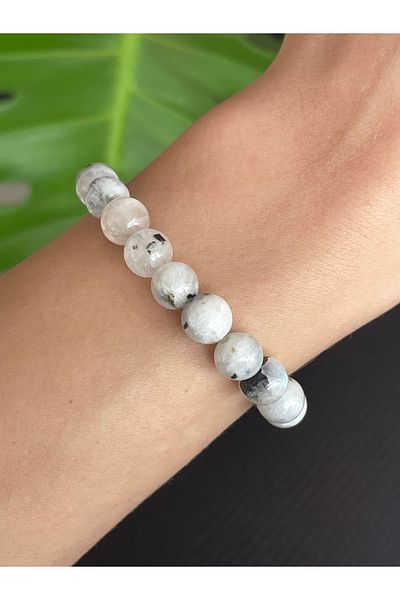 Crystalclem Natural Moon Stone 8mm Bracelet - Third Peak Chakra