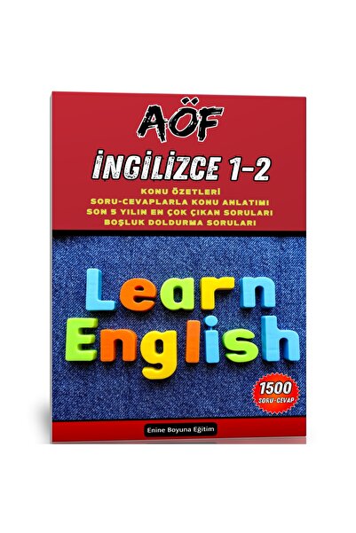 Enine Boyuna Eğitim AÖF İngilizce 1-2 Yardımcı Kitap