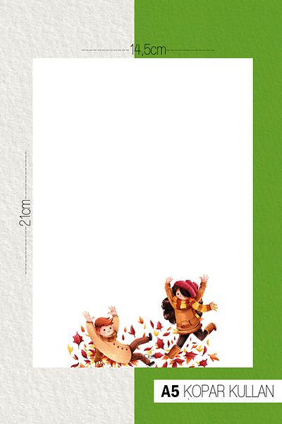 SelisCraft Autumn Themed Notepad 03 Daily Planner, Notebook, To Do List, Notepad, Agenda
