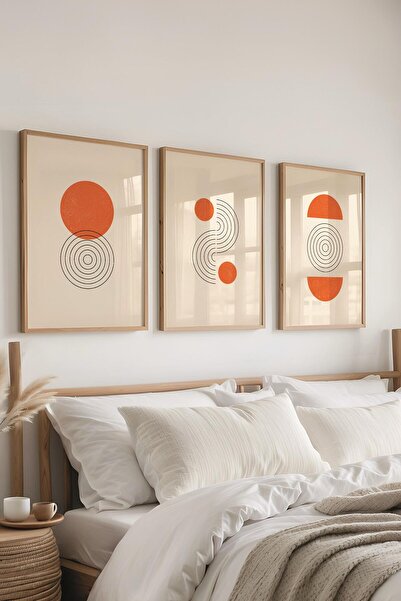 Postifull Set de pictură cu rame, 3 bucăți de rame din lemn și set de postere...