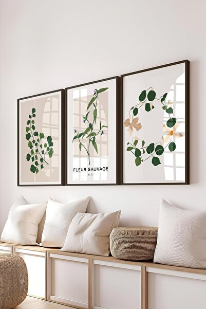 Postifull Set de picturi cu rame, 3 bucăți de rame negre și set de postere cu...