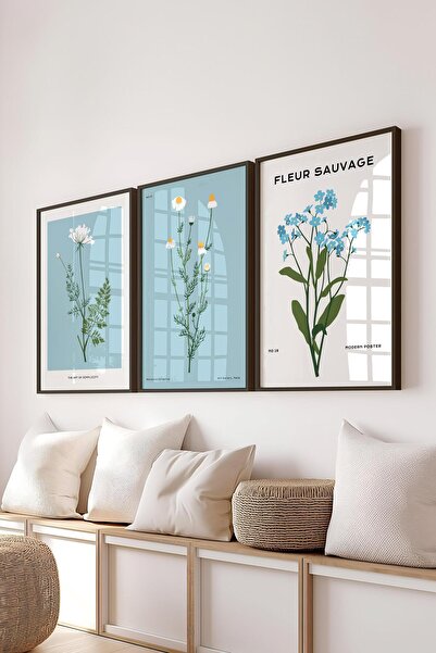 Postifull Set de picturi cu rame, 3 bucăți cadru negru și set de postere cu t...