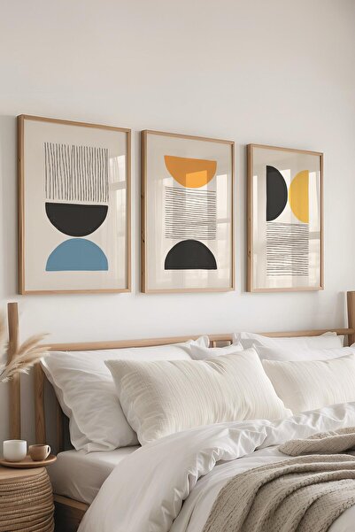 Postifull Set de pictură cu rame, 3 bucăți de rame din lemn și set de postere...