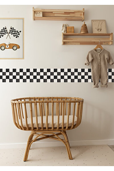 WALLHUMAN Bohem Tarz Dekoratif Bordür Duvar Şeridi Sticker (16x95cm 3 Adet)