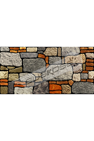 Süsköşe Buz Taşı Desenli Karışık Renkli Duvar Paneli 2m2 (4 ADET)