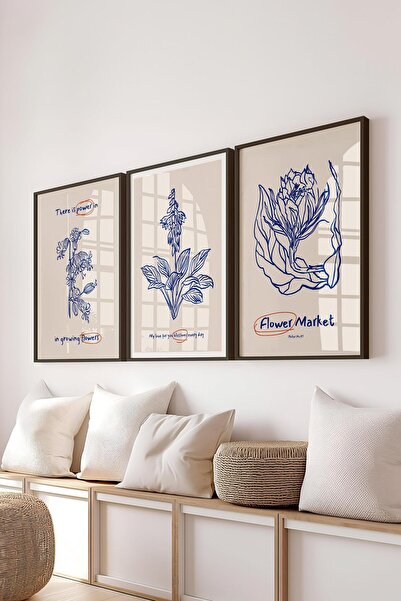 Postifull Set de picturi cu rame, 3 bucăți de rame negre și set de postere cu...