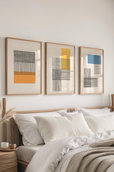 Postifull Set de pictură cu rame, 3 bucăți de rame din lemn și set de postere...