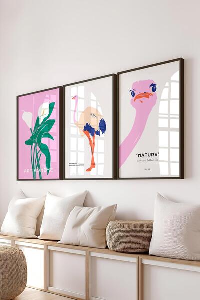 Postifull Set de picturi cu rame, 3 bucăți de rame negre și set de postere cu...