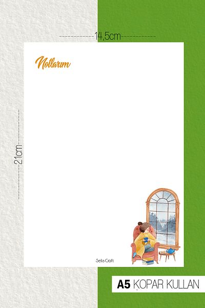 SelisCraft Hot My Nest Plain Notepad 03 Daily Planner, Σημειωματάριο, Λίστα εκκρεμοτήτων, Σημειωματάριο, Ατζέντα