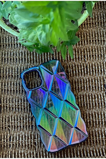 Mopal İphone 11 kristal desenli kılıf yanları mavi