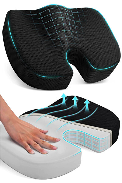 Arnee Visco Cocix Oturma Minderi Ortopedik Bel Minder Sandalye Koltuk Minderi