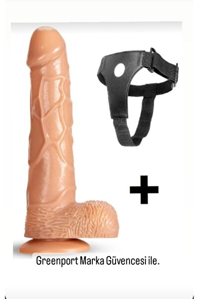 Greenport Dildo Ve Belden Bağlanmalı Strapon Pensi Dildo Kemeri Ikisi Bir Arada Sex Erotik