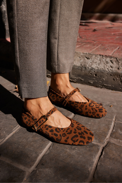 ANGELİNA JONES MELOTTI ŽENSKE SMEĐE LEOPARD CIPELICE OD PRAVE KOŽE